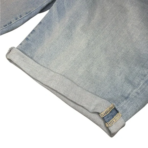 St. John’s Bay Light Blue Denim Bermuda Shorts - Picture 2 of 8